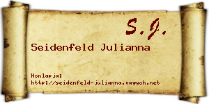 Seidenfeld Julianna névjegykártya